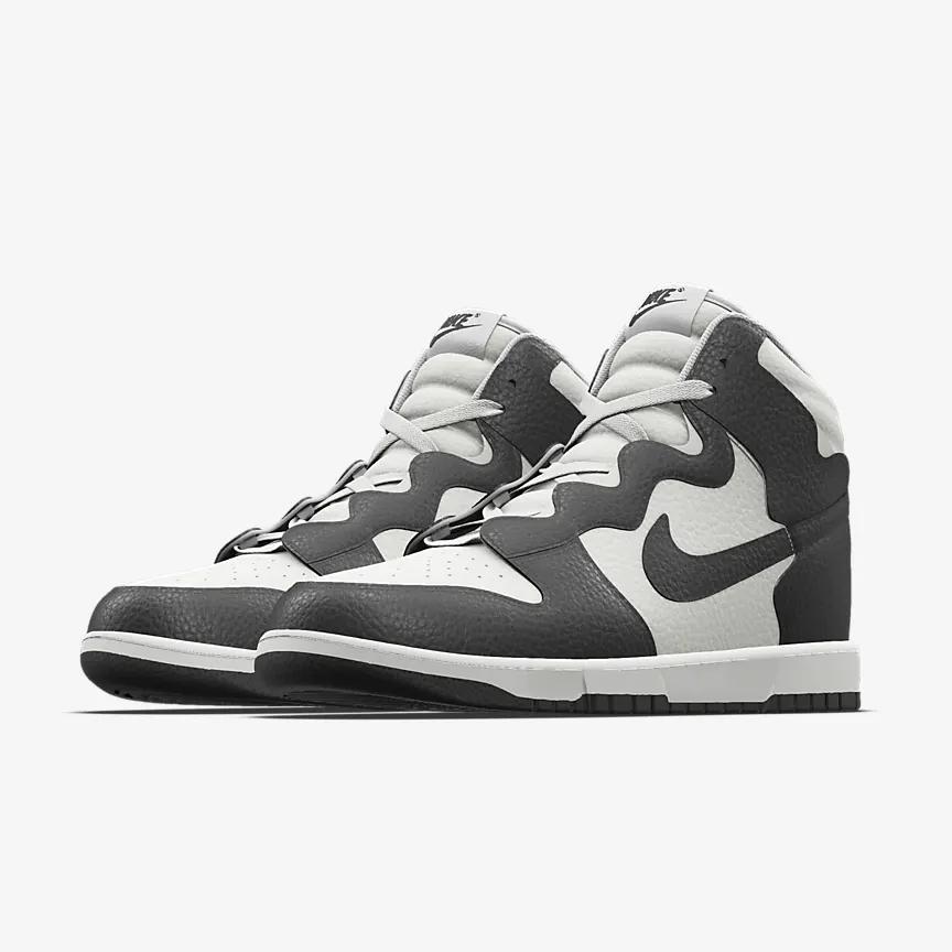 Giày Nike Dunk High Warped Unlocked By You Nữ Trắng Xanh